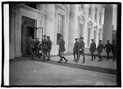 Army Officers at New Year reception, [Washington, D.C.], 1/1/25