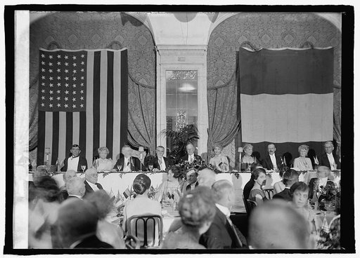 Farewell Dinner to Amb. Jusserand at Willard Hotel, [Washington, D.C., 1/10/25