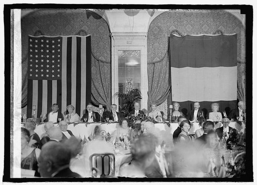 Farwell Dinner to Amb. Jusserand at Willard Hotel, [Washington, D.C., 1/10/25