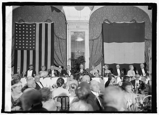 Farwell Dinner to Amb. Jusserand at Willard Hotel, [Washington, D.C.], 1/10/25