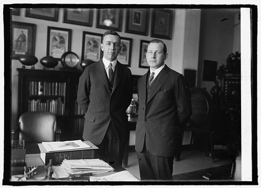 Capts. C.T. Brooks & L.W. Burnham, Marine aides to President, 1/12/25