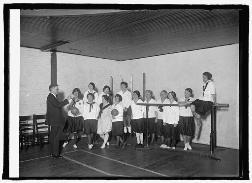 Senator R.S. Copeland addressing Physical Culture Class (Epiphany Church), 1/9/25