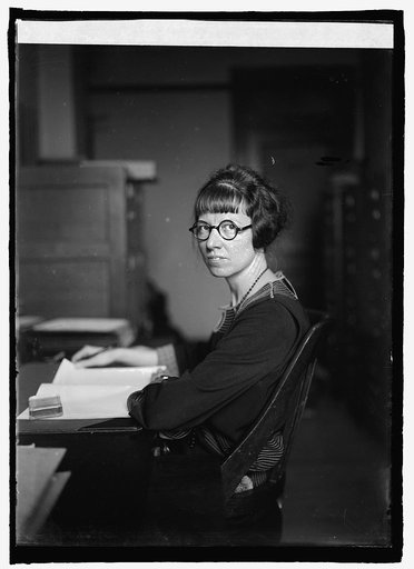 Miss Grace M. Eddy, 1st woman examiner for I.C.C.
