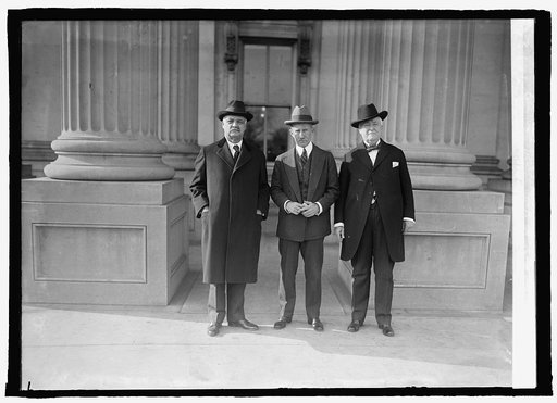 Senate Inaugural Committee, Chas. Curtis, Frederic Hale, L.S. Overman, 12/20/24