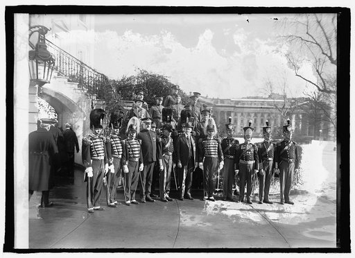 Coolidge with State Fencibles of Pennsylvania