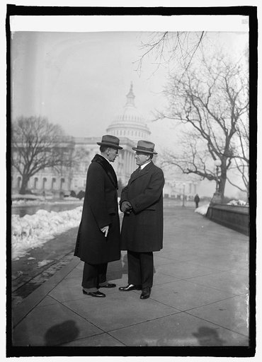 Capt. Herbert Hartley of S.S. Leviathan and Rep. Fred Britten at Capitol, [Washington, D.C., 1/7/25