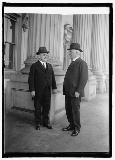 Sen-elect Chas. S. Dineen and Sen. Wm. B. McKinley of Ill. at Cap., [i.e., Capitol, Washington, D.C., 2/3/25