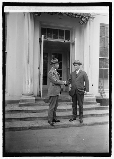 C.B. Slemp & Everett Sanders at W.H. [i.e., White House, Washington, D.C.], 1/19/25