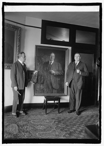 Leo. Mielziner, H.F. Stone and painting of Stone, 1/23/25