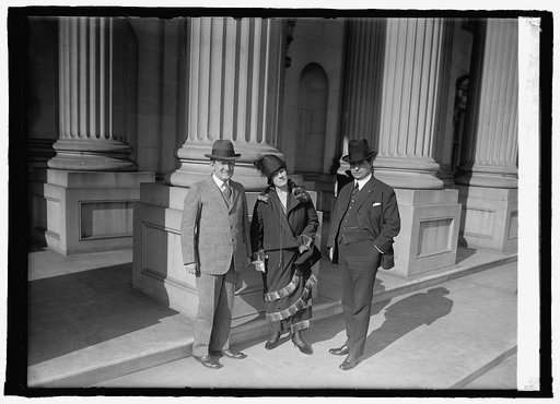 Senators Morris Sheppard, Mrs. John Clayb[...], and Sen. E.B. Mayfield of Texas, 1/24/25