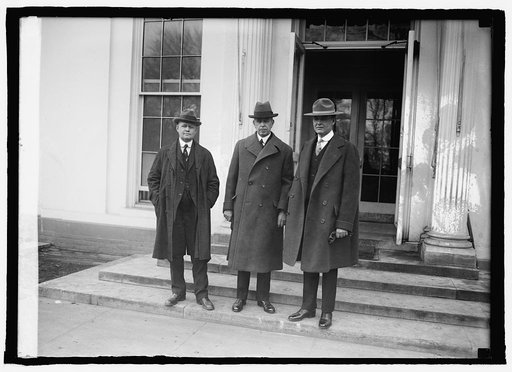 Noel W. Smith of Alaska, Sec. Work, and George A. Parks of Alaska at W.H. [i.e., White House, Washington, D.C.], 1/22/25