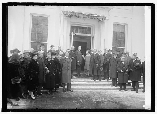 Coolidge with Miss Vada Watson, the Kansas Wheat Girl, 1/29/25