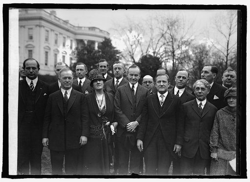 Delegation from Ad Clubs of the World at W.H. [i.e., White House, Washington, D.C.], 1/27/25