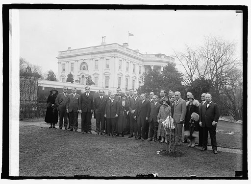 Delegation from Ad Clubs of World at W.H. [i.e., White House, Washington, D.C., 1/19/25