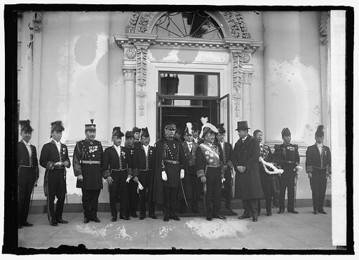 Ambassador Matsudaira and staff at W.H. [i.e., White House, Washington, D.C.], 3/16/25
