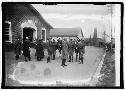 Pershing & Maj. Gen. J.L. Hines with Army Polo Team, 3/22/25
