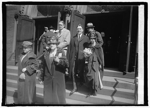 Sec. & Mrs. Wilbur with nephew Dwight Wilbur, 1st Cong. Church, 4/12/25