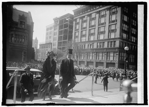 President & Mrs. Coolidge arriving at church Easter Sunday, 4/12/25