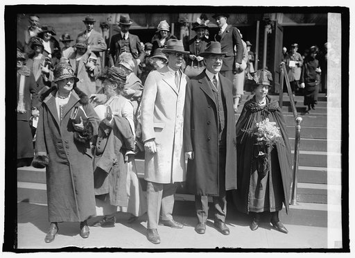 Sec. & Mrs. Wilbur & nephew Dwight Wilbur at 1st Cong. Church, [4/12/25
