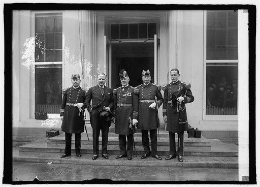 Ambassador Pueyrredon with members of the Argentine Naval Com. at W.H., [i.e., White House, Washington, D.C., 5/11/25