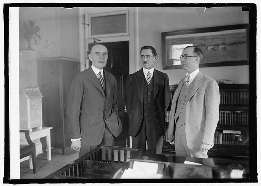 Sec. Jardine, Dr. W.W. Stockberger and N.A. Crawford, 5/7/25
