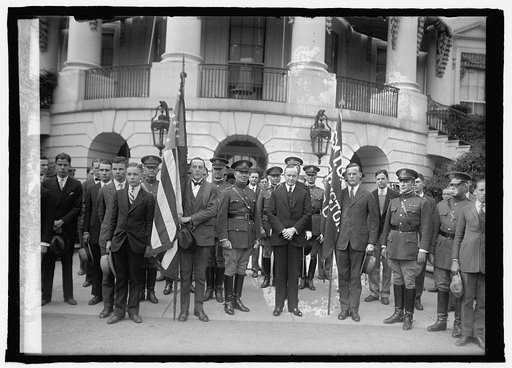 Presentation of Citizen's Military Training Camp Club flag, 5/8/25