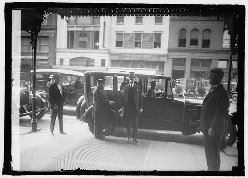 Coolidge at funeral of Thos. R. Marshall, Willard Hotel, [Washington, D.C.], 6/2/25