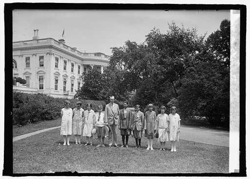 Coolidge with champion spellers, 6/17/25
