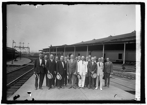 Gen. Pershing and aides leaving for South America, [7/17/25