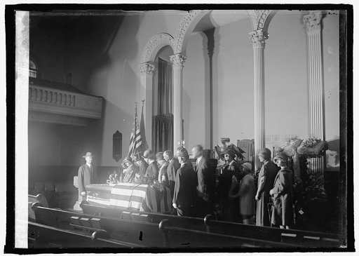 Public viewing body of Wm. J. Bryan N.Y. Ave. Pres. Church, [Navy Yard, Washington, D.C., 7/30/25