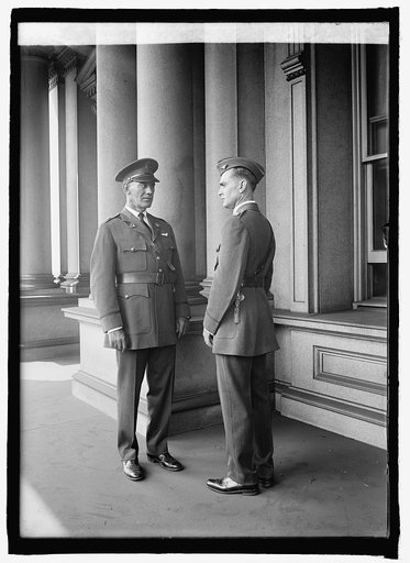 Gen. James E. Fechet & Capt. Ira C. Eaker in new air service uniforms, [9/11/25