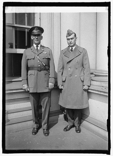 Gen. James E. Fechet & Capt. Ira C. Eaker in new air service uniforms, 9/11/25
