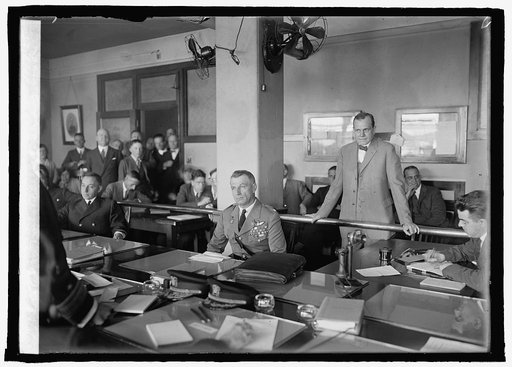 Col. Wm. Mitchell before Navy board on Shenandoah disaster, 10/7/25