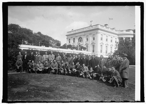 Pittsburgh baseball team with Coolidge, 10/10/25