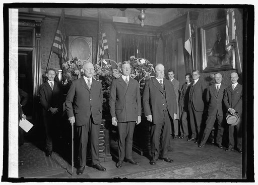 Snapped after swearing in of Sec. Dwight Davis (3 Secretaries of War), 10/14/25