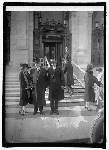 Sec. Hoover with Herbert, Jr. & daughter-in-law, 1/1/26