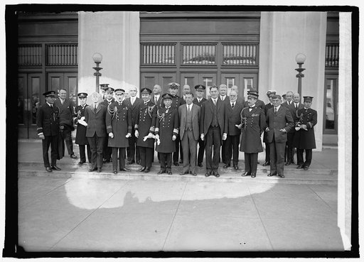 Diplomatic Naval attaches extend greetings to Sec. Wilbur, 12/31/25