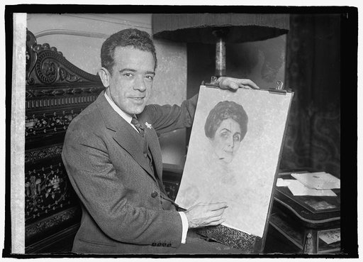 Rafael Sanchez Yago with sepia of Mrs. Coolidge, 1/19/26