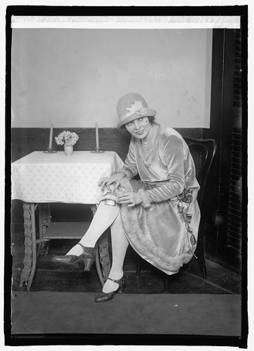 Mlle. Rae with garter flask, 1/26/26