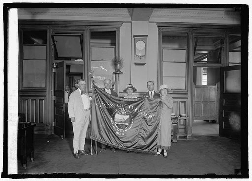 Presentation of Oregon State flag, 7/7/25