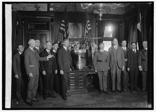 Presentation of Air Trophie at War Dept., [Washington, D.C.], 3/6/26