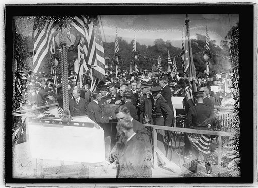 Corner stone laying, Arlington, [Virginia], Oct. 13, 1915