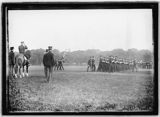 Wash. D.C. high school cadets on monument grounds, [Washington, D.C.], 5/19/14