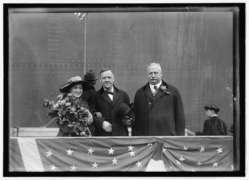 Launching the Mississippi, Newport News, Va. Jan. 25, 1917