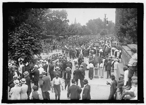 National Guard preparing to leave for Camp Ordway, Va., 1916