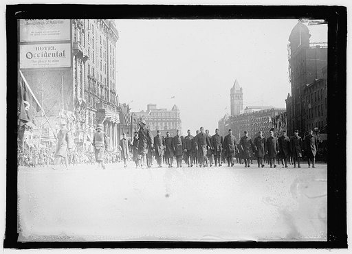Parade on Pa. Ave., Wash., D.C., Feb. 21, 1919