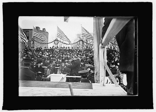 Red Cross corner stone, Pres. H. Taft?, 3/27/15