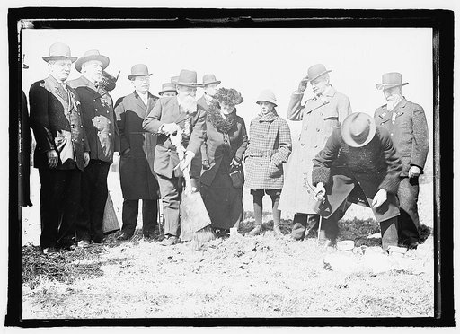 Breaking ground for Memorial Amphitheater at Arlington, Va., March 1, 1915