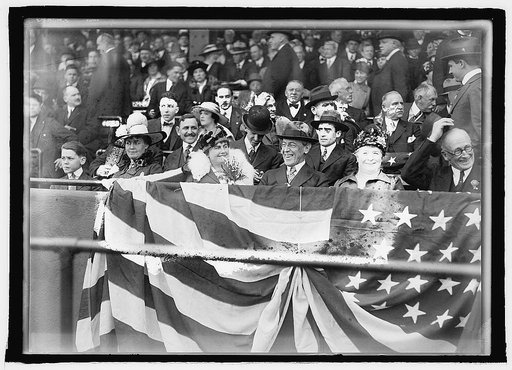 Pres. Wilson, opening ballgame, Wash. D.C., 1916