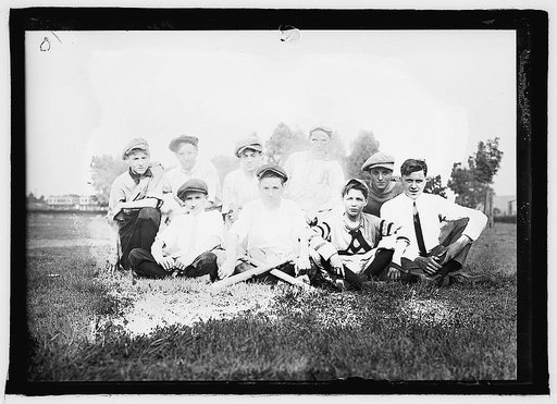 Playground, baseball group, 1918